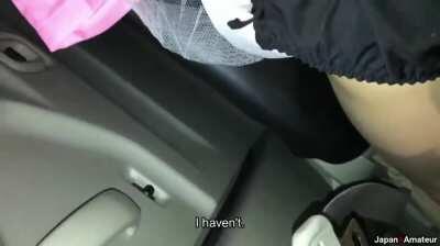 Amateur Japanese Girl Sucking Dick And Doing Anal In A Car