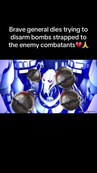 General Grevious dies for his comrades 😭