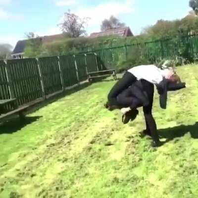 HMC while we do a human wheel.