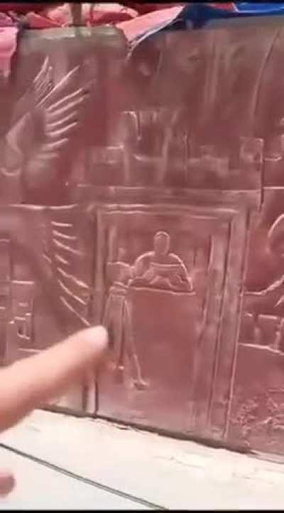 A Palestinian Mural at Rafah Crossing showcasing their collective insanity