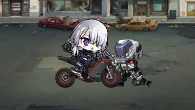 AK-15 showing her...improvised weaponry