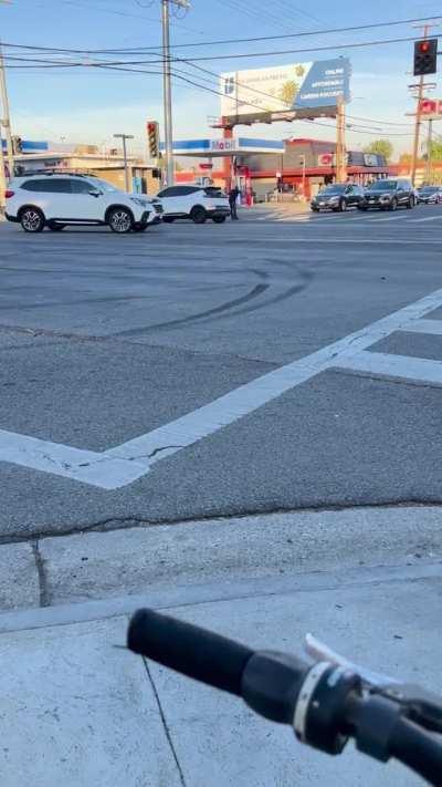 Guy in street who thinks he’s in a music video