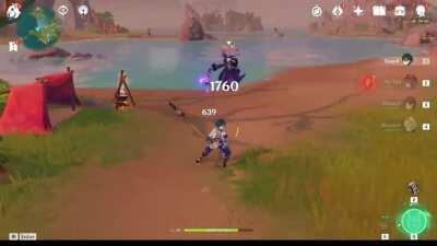 Satisfying Xiao air juggle