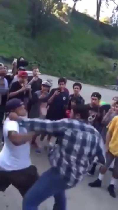 Bully messes with mma trainee