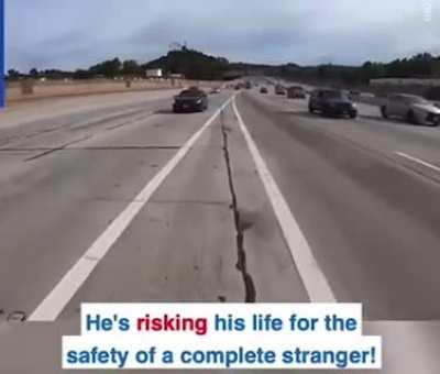 He took a risk to save another guy.