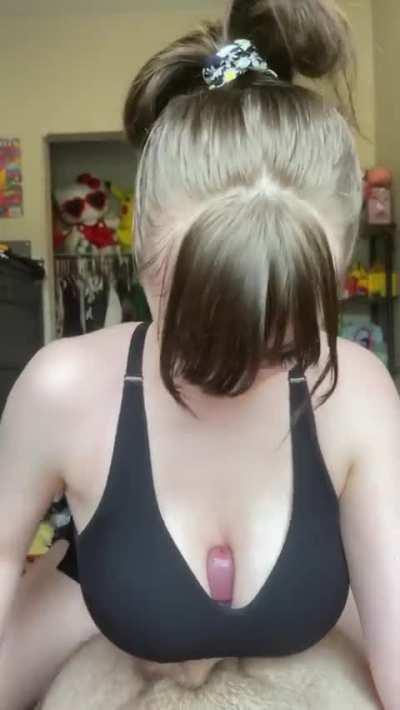 I like it when he sits back and lets me do the work with my big tits