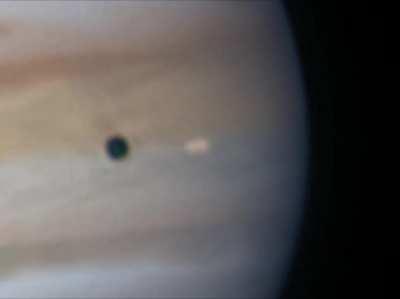 Io transiting Jupiter