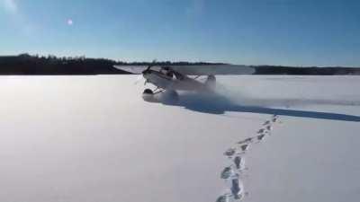 Drifting an airplane