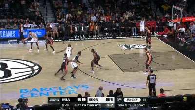 [Highlight] Bam grabs the pass intended for Kevin Durant and gets the bucket on the other end