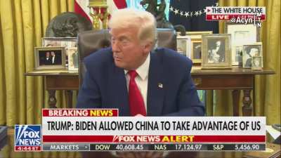 Trump on people in the past sitting behind the President's desk: 