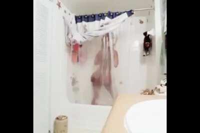 Shower tease
