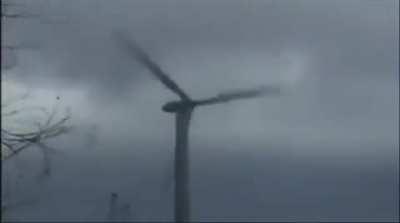 Windmill can't hold against wind