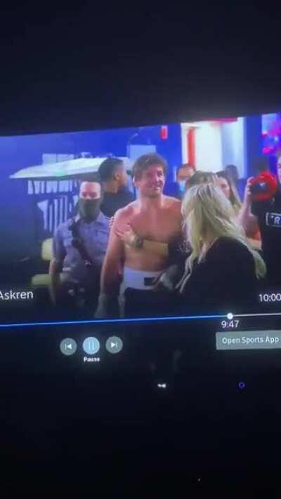 Ben just secured the bag 😂