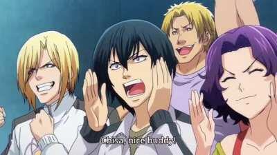 [Clip] (Grand Blue) Cheering for Chisa!