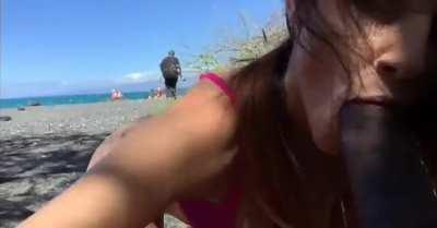 We were finally taking a beach vacation and so happy. Until, my husband realized his bully was staying at the same hotel! I wasn't going to let it ruin our vacation so I asked his bully to go for a walk & 