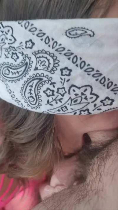 First time being blindfolded