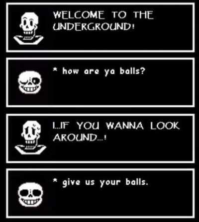 Sans no. Also I found this on discord lol