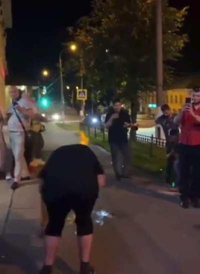 WCG attempting fire tricks.