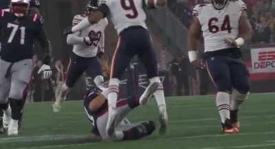 Mac Jones hits Brisker in a sensitive area Brisker picks off Max Jones shortly after.