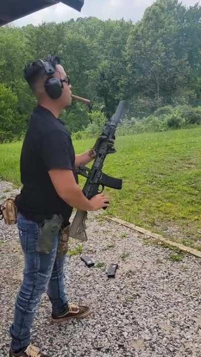 Can you light a cigar with a suppressor? Yes you can