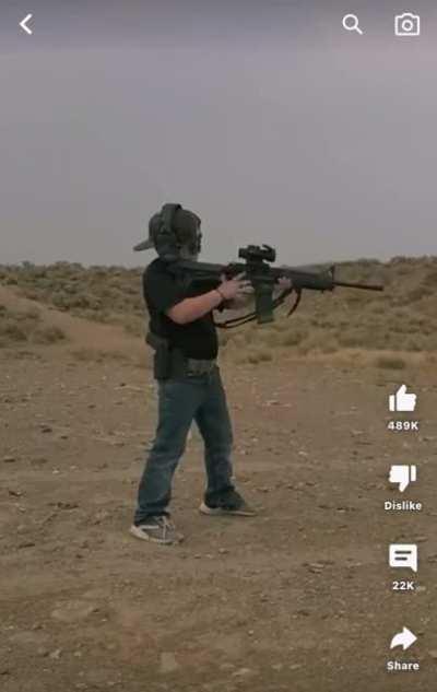 10 year old at a gun range