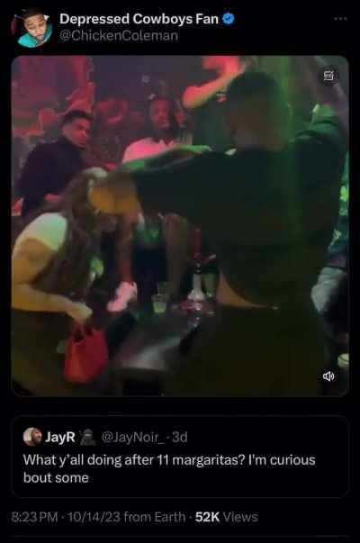 Violent drunks, unprovoked: