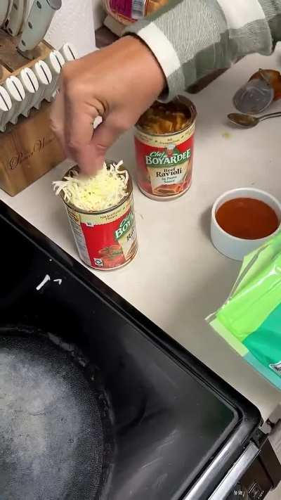 I'm not against chef boyardee per se but no to this