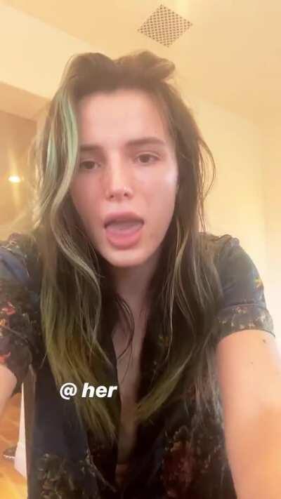 Bella Thorne Tongue Skills