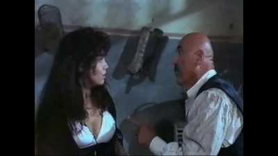 Italian vintage actress Michela Miti with an old guy, vid 1