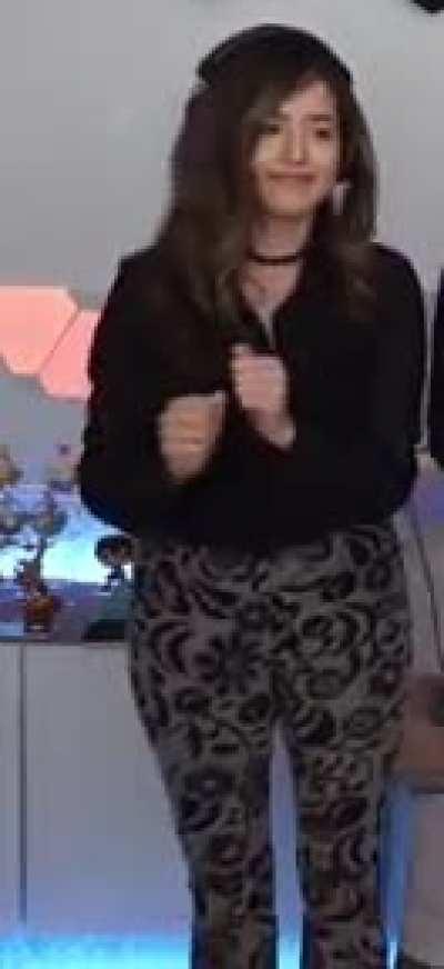 A bit of thigh jiggle in slow motion