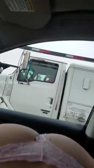 Caught giving road head