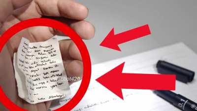 How to cheat in exam | credit: shitbot420