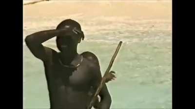 The only time a safe contact was made with the restricted North Sentinel Island, 1991