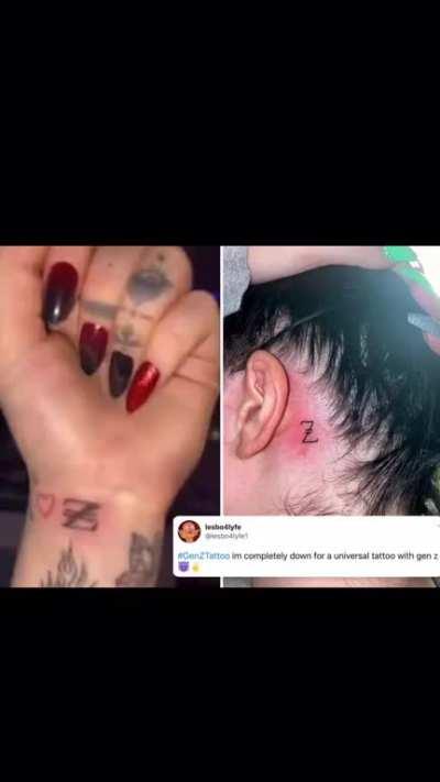 Now everyone will think my tattoo also means Gen-Z ð