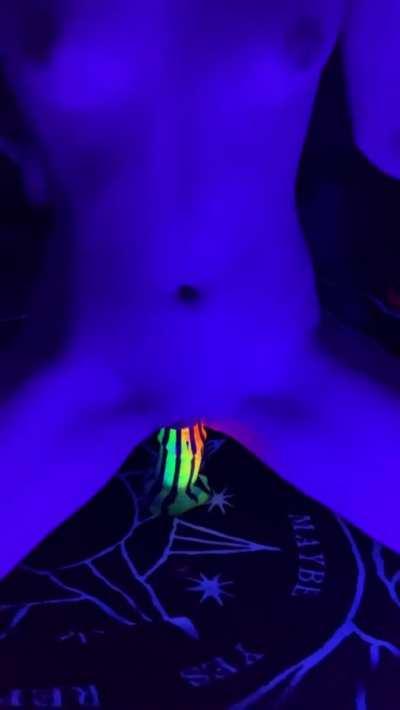 I love this UV light makes these toys look so pretty!