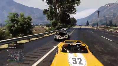 GTA random hit a trickshot on us