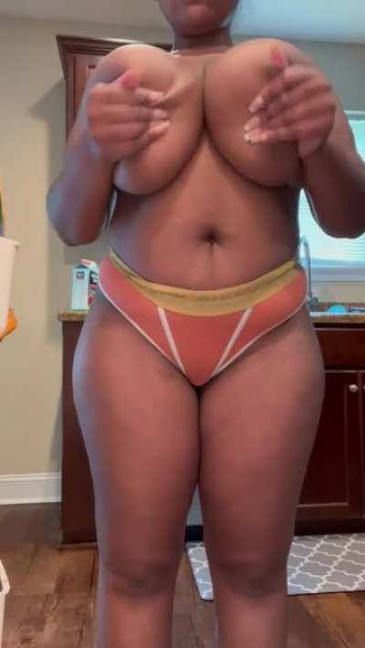 My boobs help me remember what I was grabbing