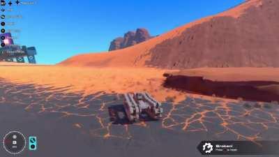 Tank tracks experiment