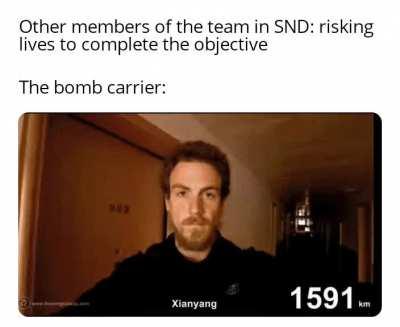 Taking the bomb in an adventure...