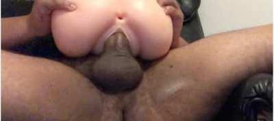 Throbbing creampie for my favorite toy