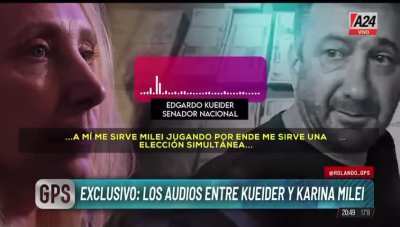 Primer audio filtrado entre Karina y Kueider