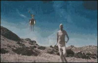 Louis getting revenge on carnivores.