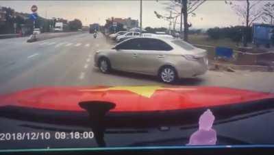 Imagine outrunning an 18 wheeler with a baby in your arms.