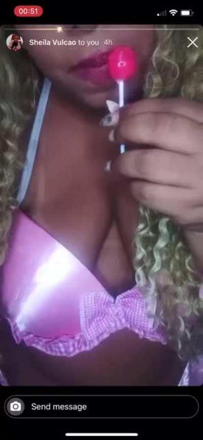 Screen recording message from her