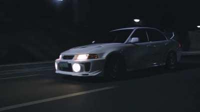 Evo V in the night