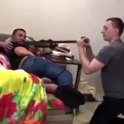 Alcohol, gun and russians 