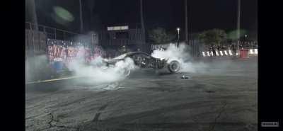 Rob Dahm’s rotary RX7 doing an AWD burnout