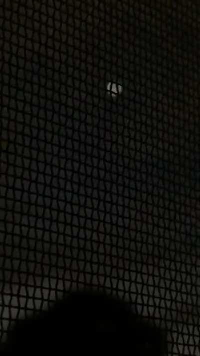 Hovering glowing orb ufo