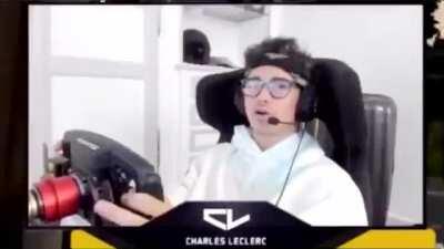 Charles Leclerc & George Russell during the Sakhir Grand Prix: