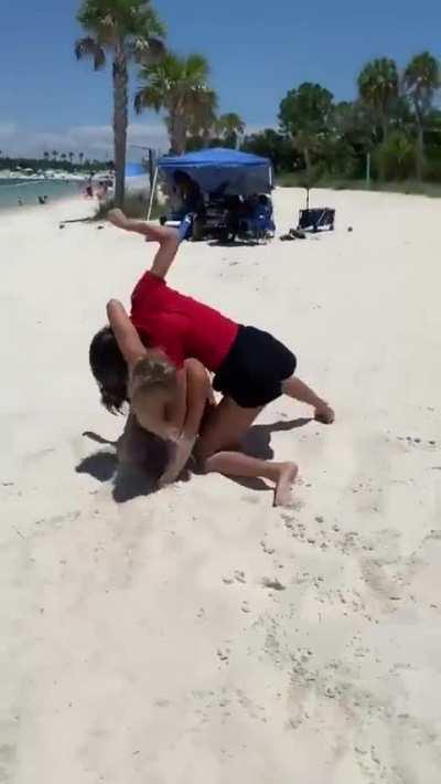 “How’s that taste?” Sunwest beach in Hudson Florida